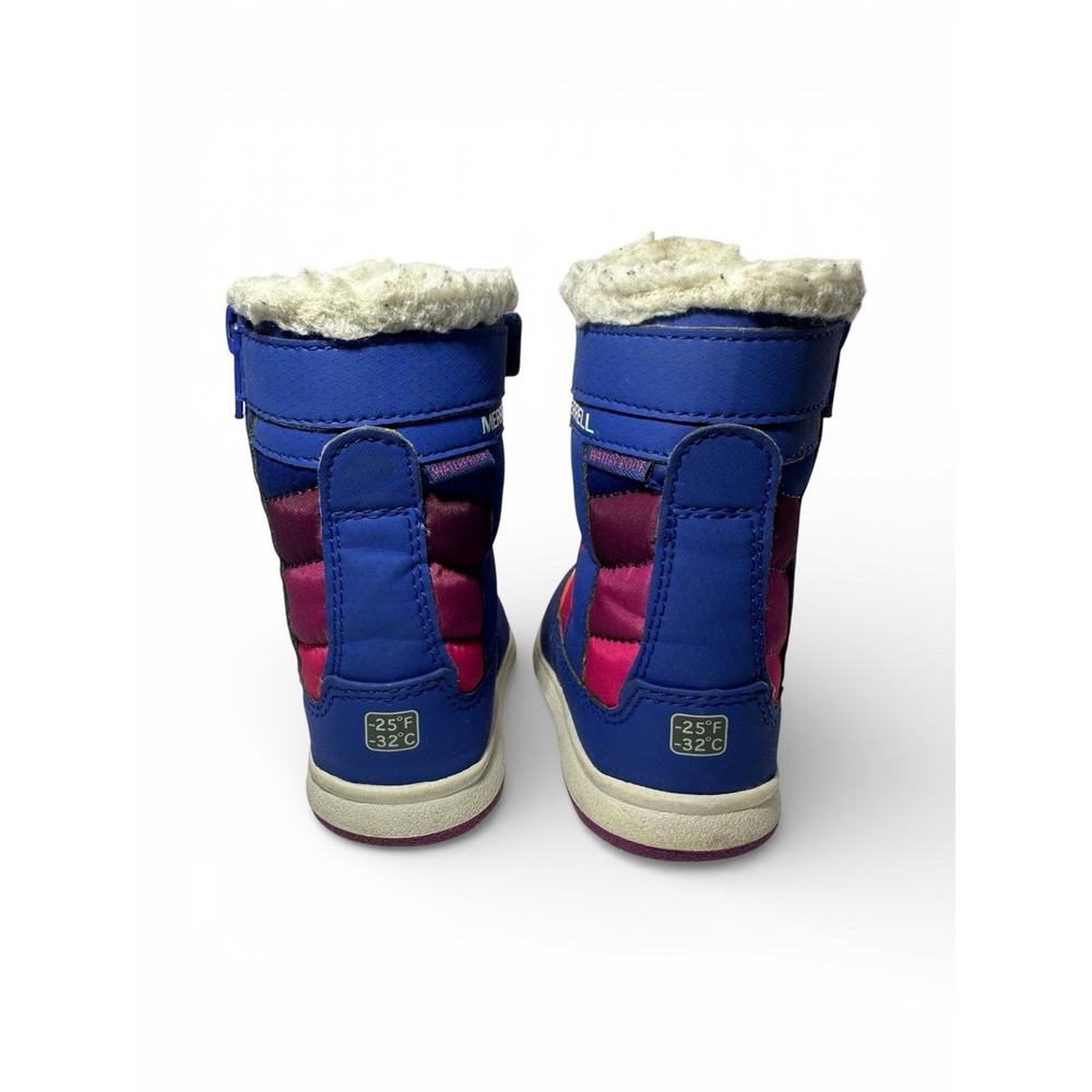 Merrell Girls Rainbow Alpine Puffer Waterproof Boot Infant Toddler Size 5M - Picture 3 of 12